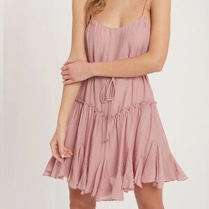 Blu Ivy Ruffle Cami Swing Dress Size Large
